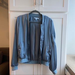 Light blue bomber jacket